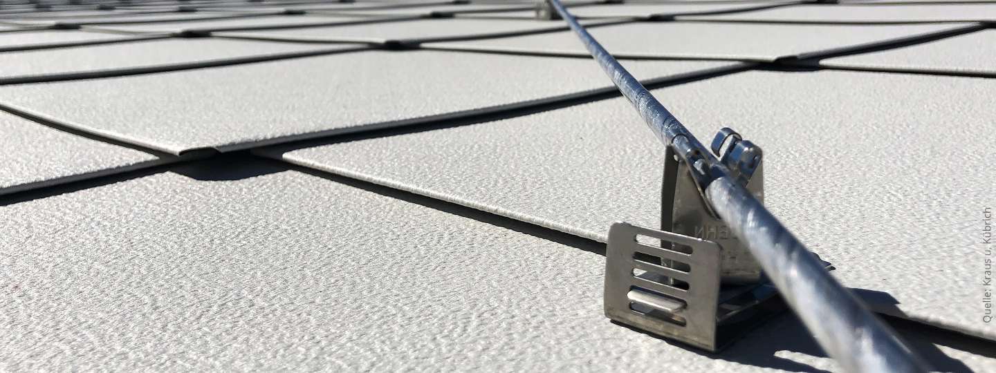 DEHNgrip roof conductor holder for metal roofs