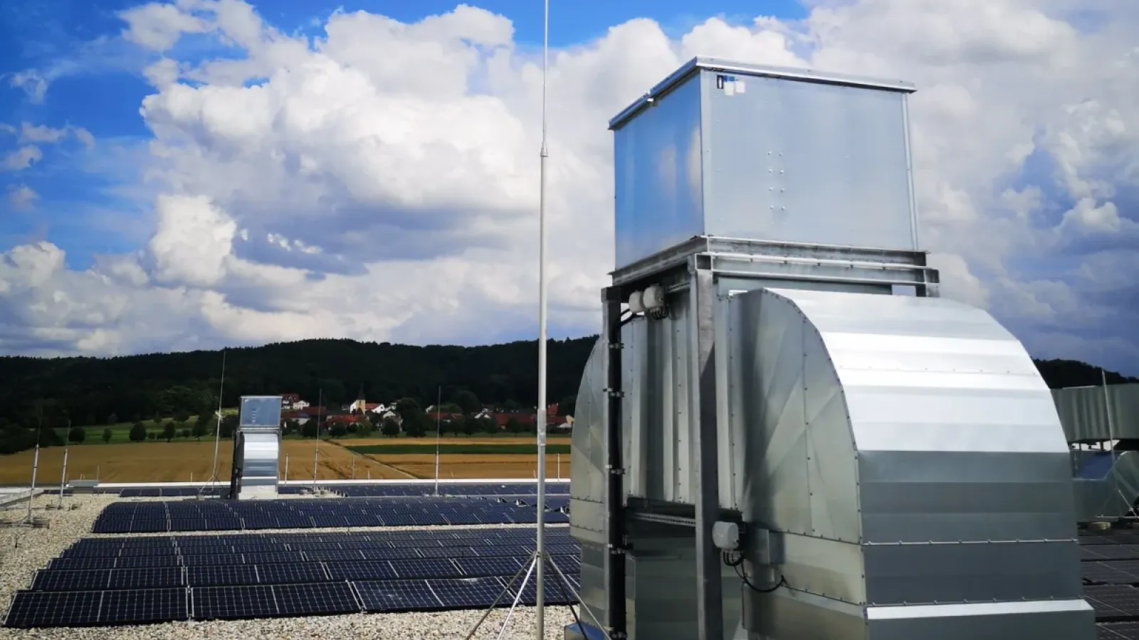 air termination rod rooftop