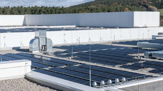 Flachdach mit PV