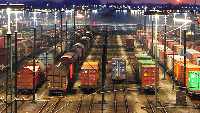 train station at night time