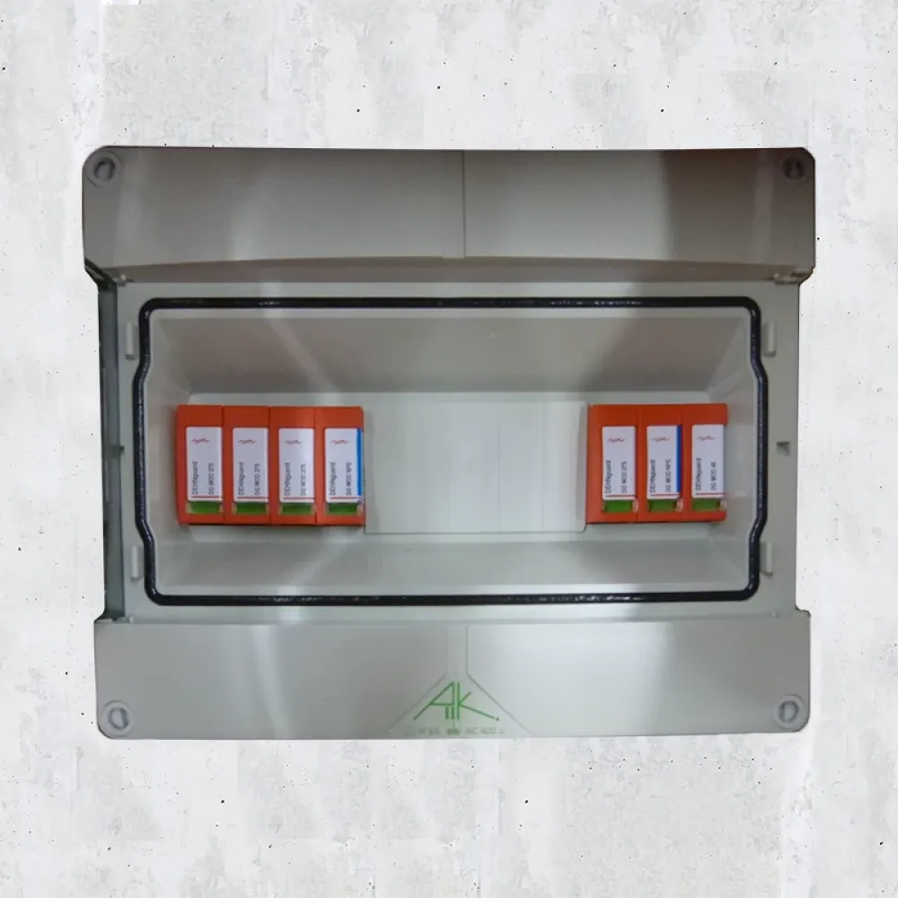surge protection device with concrete background