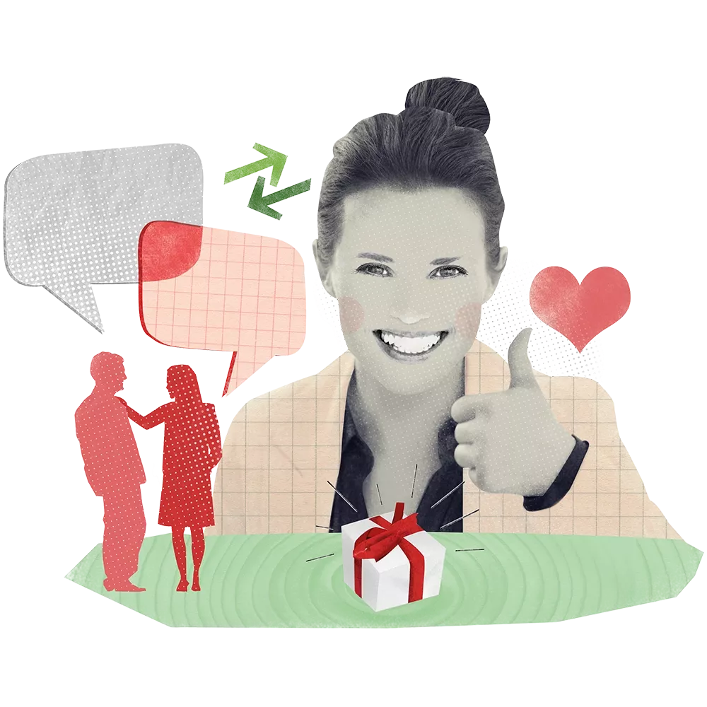 Mockup showing different people in their job