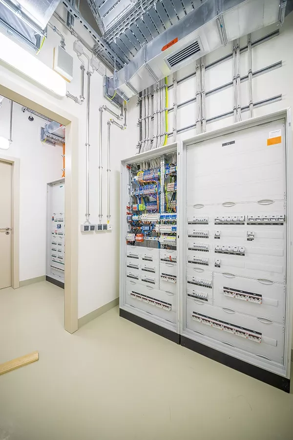 Control cabinet located in the hospital of Ingolstadt