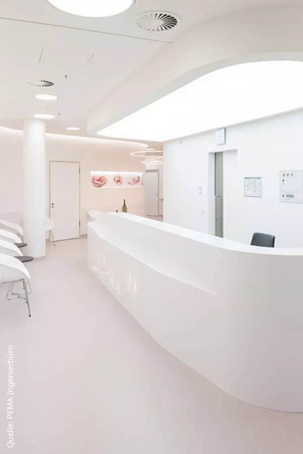 Reception of the Neonatology Department at Ingolstadt Hospital